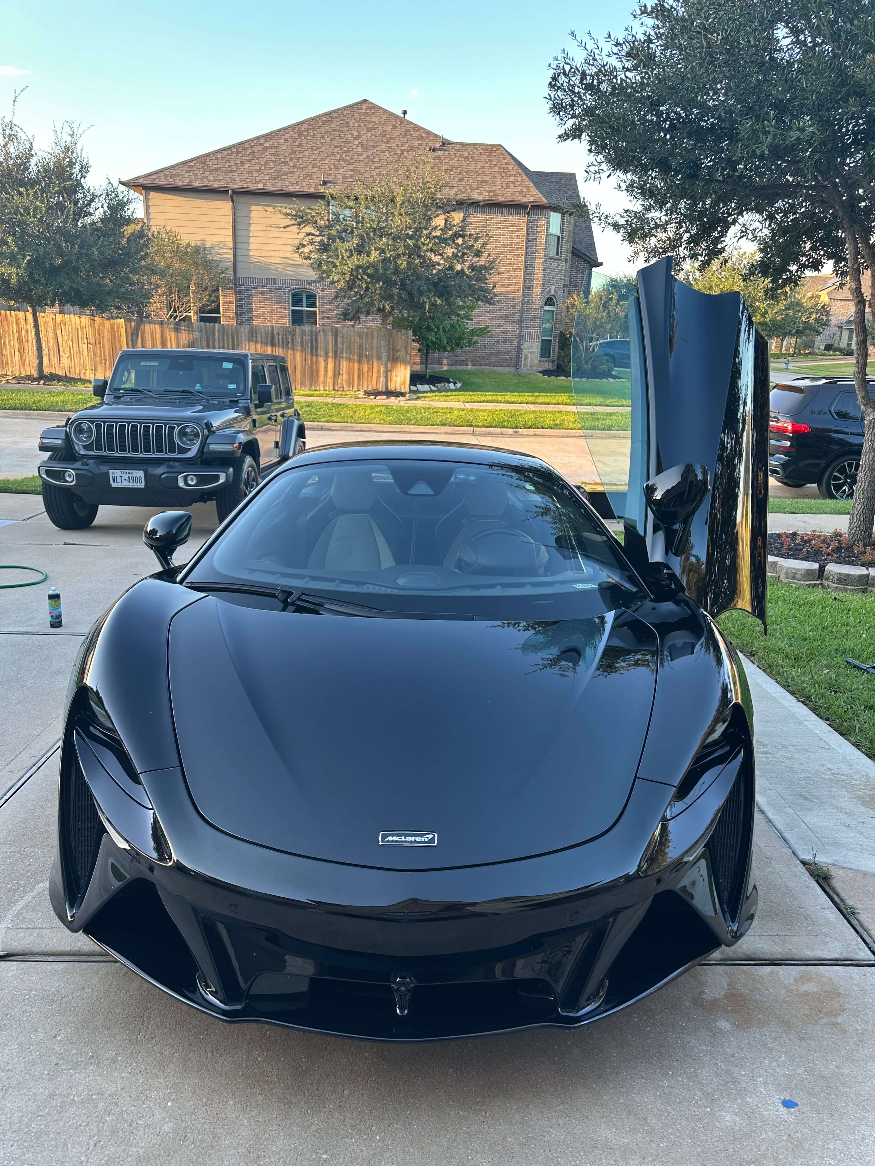 Mirror-gloss finish after paint correction by Fresh Path in Richmond TX